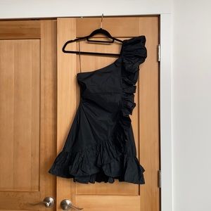 Zara one shoulder black dress (New with tags)